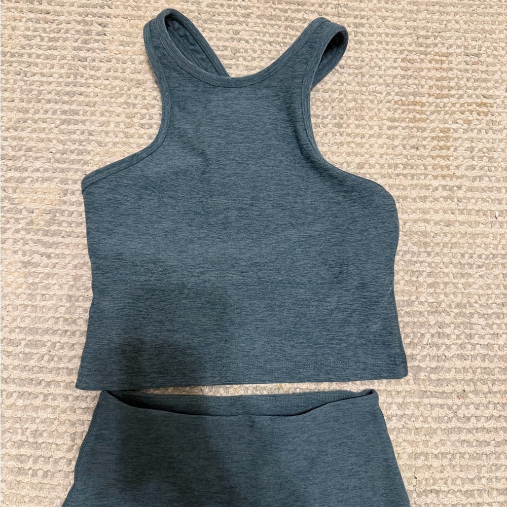 Beyond Yoga Spacedye Teal Matching Set Size XS - Picture 4 of 6